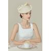 imageBABEYOND Derby Hats for Women  Kentucky Fascinators Tea Party Hats Headband Felt Large Fascinator for WeddingBeige