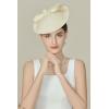 imageBABEYOND Derby Hats for Women  Kentucky Fascinators Tea Party Hats Headband Felt Large Fascinator for WeddingBeige