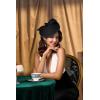 imageBABEYOND Derby Hats for Women  Kentucky Fascinators Tea Party Hats Headband Felt Large Fascinator for WeddingBlack