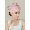 imageBABEYOND Derby Hats for Women  Kentucky Fascinators Tea Party Hats Headband Felt Large Fascinator for WeddingNude Pink