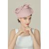 imageBABEYOND Derby Hats for Women  Kentucky Fascinators Tea Party Hats Headband Felt Large Fascinator for WeddingNude Pink