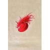 imageBABEYOND Fascinator Hat for Women Tea Party Kentucky Derby Pillbox Headpiece Costume Feathers Carnival Head WearRed