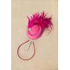 imageBABEYOND Fascinator Hat for Women Tea Party Kentucky Derby Pillbox Headpiece Costume Feathers Carnival Head WearRose Red