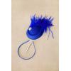 imageBABEYOND Fascinator Hat for Women Tea Party Kentucky Derby Pillbox Headpiece Costume Feathers Carnival Head WearRoyal Blue