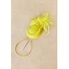 imageBABEYOND Fascinator Hat for Women Tea Party Kentucky Derby Pillbox Headpiece Costume Feathers Carnival Head WearYellow