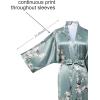 imageBABEYOND Floral Kimono Robe  Satin Silk Wedding 1920s Women Nightgown Sleepwear  53 Inches Long