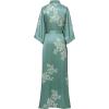 imageBABEYOND Floral Kimono Robe Satin Silk Wedding Robe 1920s Kimono Nightgown Sleepwear 53 Inches Long