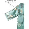imageBABEYOND Floral Kimono Robe Satin Silk Wedding Robe 1920s Kimono Nightgown Sleepwear 53 Inches Long