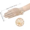 imageBABEYOND Floral Lace Gloves for Wedding Opera Party 1920s Flapper Lace Gloves StretchyBeige