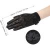 imageBABEYOND Floral Lace Gloves for Wedding Opera Party 1920s Flapper Lace Gloves StretchyBlack
