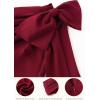 imageBABEYOND Formal Dress for Women  Prom Dress One Shoulder Evening Dresses Cocktail Party Dress for Wedding GuestWine Red
