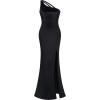 imageBABEYOND Formal Dresses for Women  Elegant Prom Velvet Gown One Shoulder Evening Dresses Sexy Back RufflesBlack