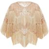 imageBABEYOND Gatsby Shawl Wrap for 1920s Evening Party Night Cape for Women Bridal Sequin CapeletRose Gold