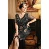 imageBABEYOND Great Gatsby Dresses for Women Plus Size Cocktail Dress 1920s Flapper Costume for WomenBlack and Gold