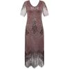 imageBABEYOND Great Gatsby Dresses for Women Plus Size Cocktail Dress 1920s Flapper Costume for WomenBrown