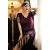 imageBABEYOND Great Gatsby Dresses for Women Plus Size Cocktail Dress 1920s Flapper Costume for WomenRed and Black