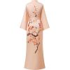 imageBABEYOND Kimono Robe Cover up with Box Long Floral Satin Sleepwear Silky Bathrobe Bachelorette RobeChampagne