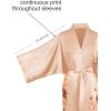 imageBABEYOND Kimono Robe Cover up with Box Long Floral Satin Sleepwear Silky Bathrobe Bachelorette RobeChampagne