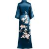imageBABEYOND Kimono Robe Cover up with Box Long Floral Satin Sleepwear Silky Bathrobe Bachelorette RobeDark Green