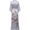imageBABEYOND Kimono Robe Cover up with Box Long Floral Satin Sleepwear Silky Bathrobe Bachelorette RobeGray