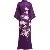 imageBABEYOND Kimono Robe Cover up with Box Long Floral Satin Sleepwear Silky Bathrobe Bachelorette RobePurple