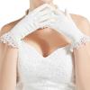 imageBABEYOND Lace Gloves for Women  Wedding Floral Bridal Gloves Opera Party 1920s Flapper AccessoriesWhite