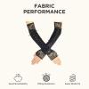 imageBABEYOND Lace Up Fingerless Gloves Long Elbow Gloves for Costume Party Laceup Arm WarmerBlack With Lace Edge
