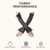 imageBABEYOND Lace Up Fingerless Gloves Long Elbow Gloves for Costume Party Laceup Arm WarmerZblack