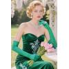 imageBABEYOND Long Opera Party 1920s Satin Tea Party Gloves Costume Stretchy Adult Size Elbow Length Bridal GlovesDark Green