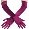 imageBABEYOND Long Opera Party 1920s Satin Tea Party Gloves Costume Stretchy Adult Size Elbow Length Bridal GlovesFuchsia