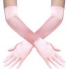 imageBABEYOND Long Opera Party 1920s Satin Tea Party Gloves Costume Stretchy Adult Size Elbow Length Bridal GlovesPink