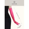 imageBABEYOND Long Opera Party 1920s Satin Tea Party Gloves Costume Stretchy Adult Size Elbow Length Bridal GlovesRose Red