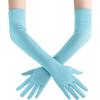 imageBABEYOND Long Opera Party 1920s Satin Tea Party Gloves Costume Stretchy Adult Size Elbow Length Bridal GlovesSky Blue
