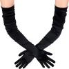 imageBABEYOND Long Opera Party 1920s Satin Tea Party Gloves Costume Stretchy Adult Size Upper Arm Length 27 quotBlack