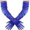 imageBABEYOND Long Opera Party 1920s Satin Tea Party Gloves Costume Stretchy Adult Size Upper Arm Length 27 quotBlue