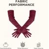 imageBABEYOND Long Opera Party 1920s Satin Tea Party Gloves Costume Stretchy Adult Size Upper Arm Length 27 quotDark Red