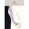 imageBABEYOND Long Opera Party 1920s Satin Tea Party Gloves Costume Stretchy Adult Size Upper Arm Length 27 quotLight Purple
