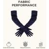 imageBABEYOND Long Opera Party 1920s Satin Tea Party Gloves Costume Stretchy Adult Size Upper Arm Length 27 quotNavy Blue