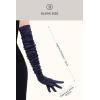 imageBABEYOND Long Opera Party 1920s Satin Tea Party Gloves Costume Stretchy Adult Size Upper Arm Length 27 quotNavy Blue