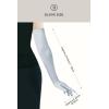 imageBABEYOND Long Opera Party 1920s Satin Tea Party Gloves Costume Stretchy Adult Size Upper Arm Length 27 quotSilver