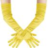 imageBABEYOND Long Opera Party 1920s Satin Tea Party Gloves Costume Stretchy Adult Size Upper Arm Length 27 quotYellow
