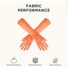 imageBABEYOND Long Opera Party 20s Satin Gloves Stretchy Adult Size Elbow Length 15 InchesOrange