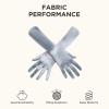 imageBABEYOND Long Opera Party 20s Satin Gloves Stretchy Adult Size Elbow Length 15 InchesSilver
