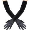 imageBABEYOND Long Opera Party Gloves  1920s Flapper Gatsby Costume Accessories Velvet Tea Party Elbow GlovesBlack