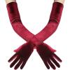 imageBABEYOND Long Opera Party Gloves  1920s Flapper Gatsby Costume Accessories Velvet Tea Party Elbow GlovesDark Fuchsia