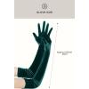 imageBABEYOND Long Opera Party Gloves  1920s Flapper Gatsby Costume Accessories Velvet Tea Party Elbow GlovesDark Green