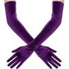 imageBABEYOND Long Opera Party Gloves  1920s Flapper Gatsby Costume Accessories Velvet Tea Party Elbow GlovesDark Purple