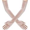 imageBABEYOND Long Opera Party Gloves  1920s Flapper Gatsby Costume Accessories Velvet Tea Party Elbow GlovesKhaki