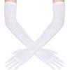 imageBABEYOND Long Opera Party Gloves  1920s Flapper Gatsby Costume Accessories Velvet Tea Party Elbow GlovesWhite