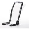 imageBABEYOND Long Pearl Necklace Faux Pearls Necklace Set Beaded Long Pearls Necklace 1920s Gatsby Costume JewelryBlack